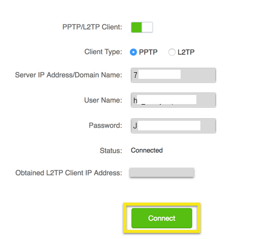 Настройка PPTP Tenda