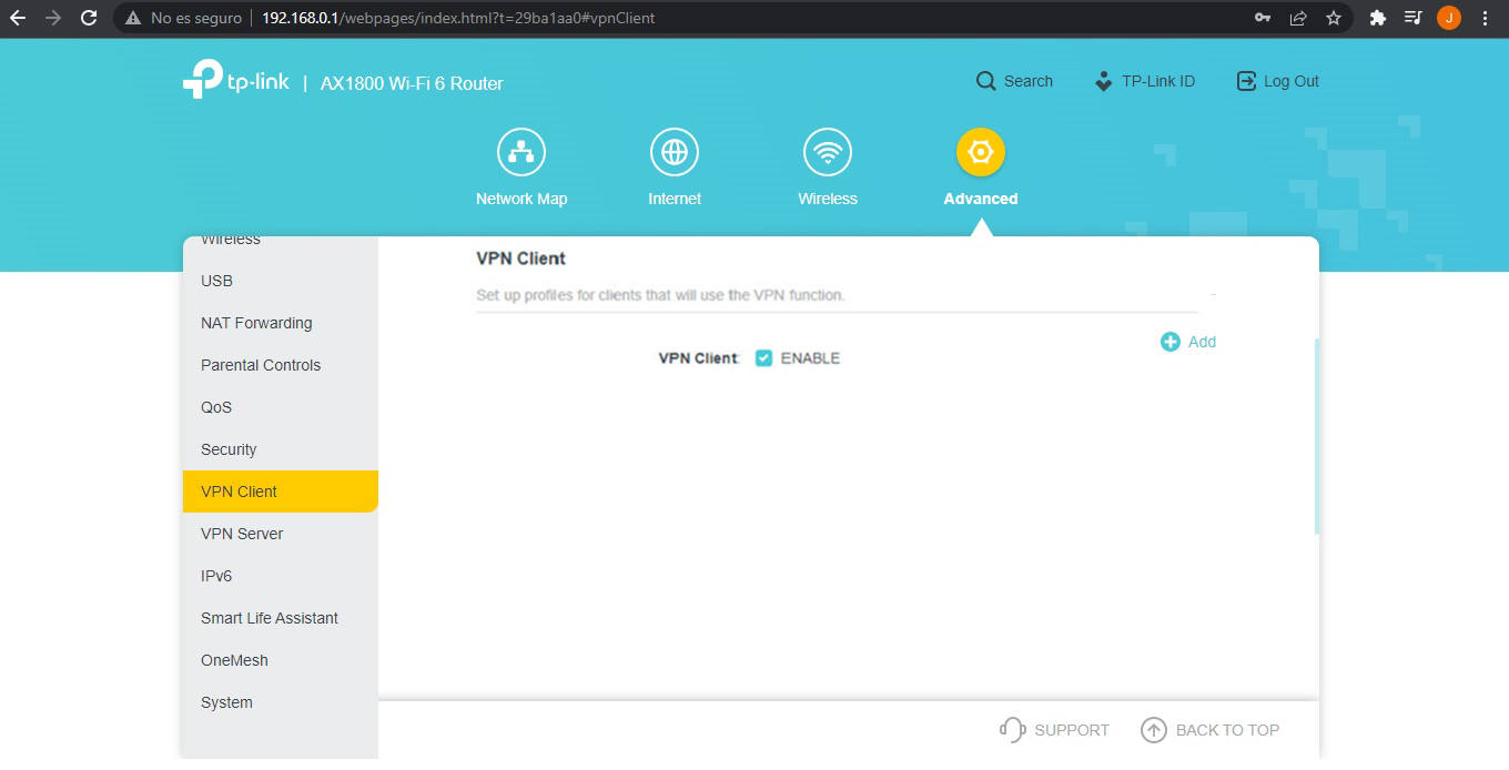 Клиент сервиса TP-Link